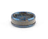 Blue Tungsten Damascus Ring