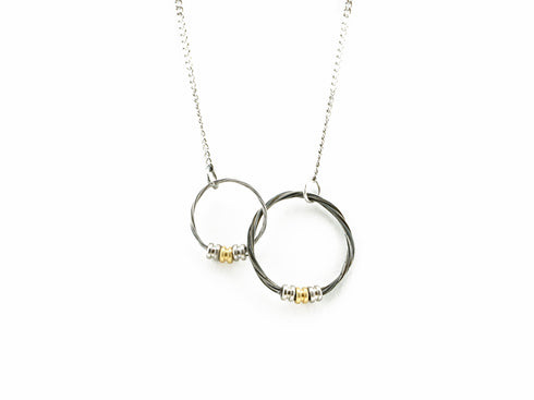 Mark Daly Interlocking Hoop Necklace