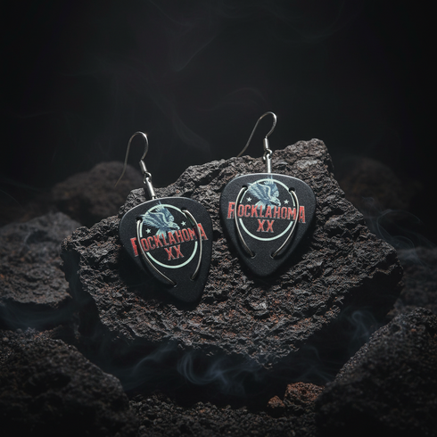 2026 Rocklahoma Guitar Pick Earrings