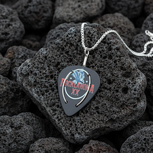2026 Rocklahoma Guitar Pick Necklace