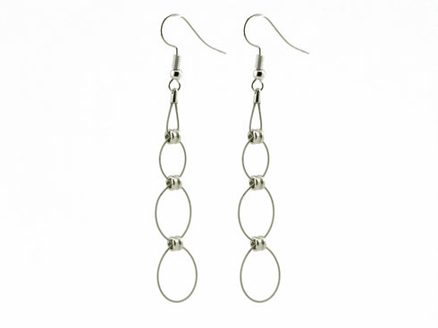 Triple Hoop Drop Earrings