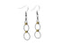 Double Hoop Drop Earrings