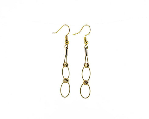Double Hoop Drop Earrings