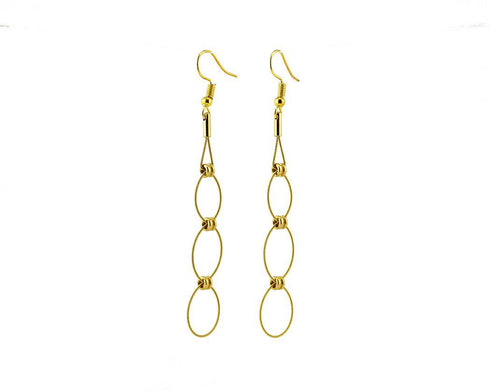 Triple Hoop Drop Earrings